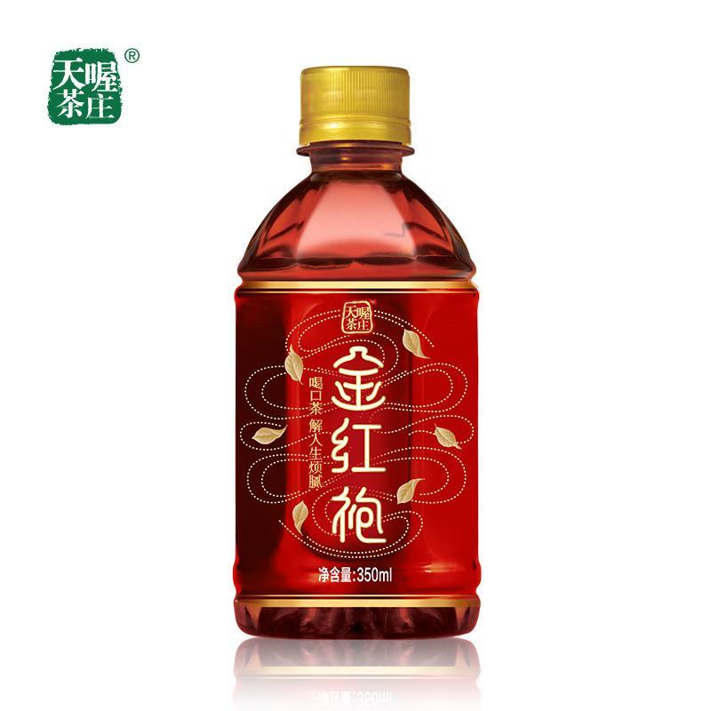 天喔茶庄天喔tenwow 金系列组合装 金红袍茶饮料 350ml *5瓶 清凉消暑