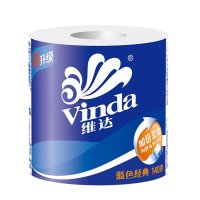 维达(Vinda) 卷纸 蓝色经典四层140g*27卷卫生纸(整箱销售)(新老包装交替发货)