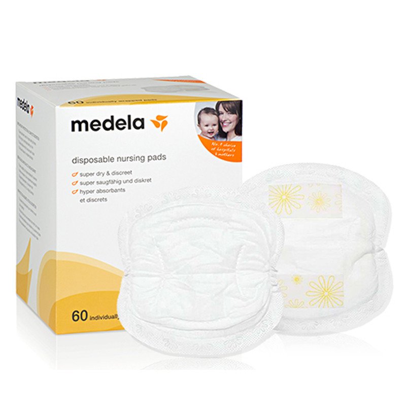 美德乐medela 进口一次性乳垫60片装