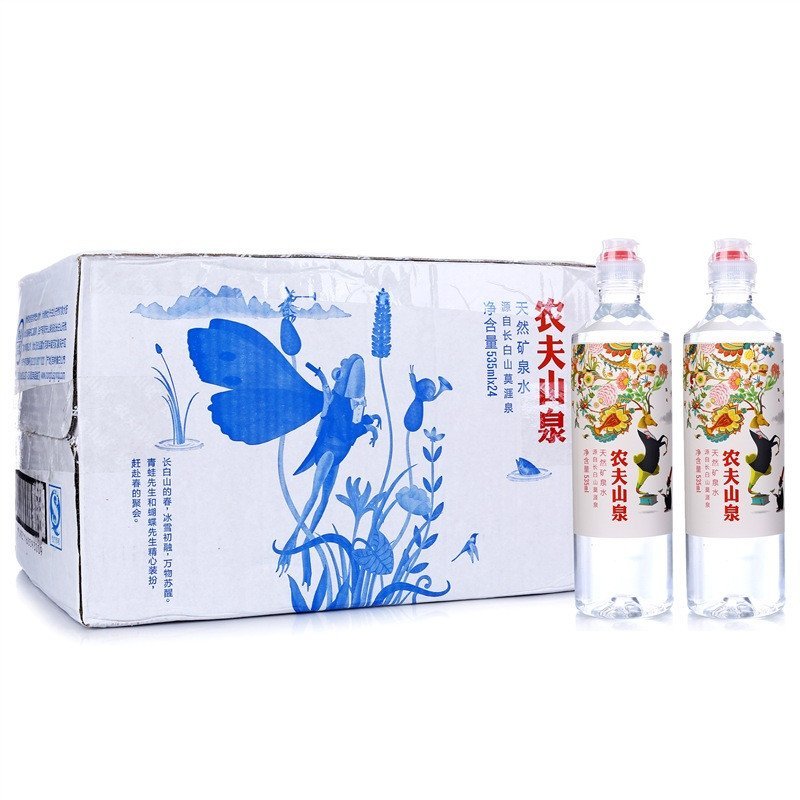 农夫山泉(nongfu spring)天然矿泉水535ml*24(运动盖)