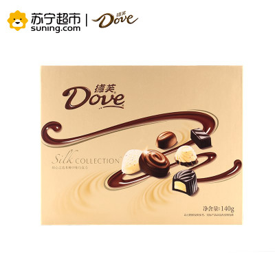 德芙(dove) 精心之选多种口味巧克力 140g /盒装 礼品
