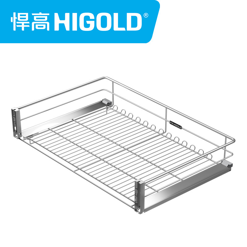 higold/悍高 铂金系列抽屉式三边拉篮 抽屉式-600柜体