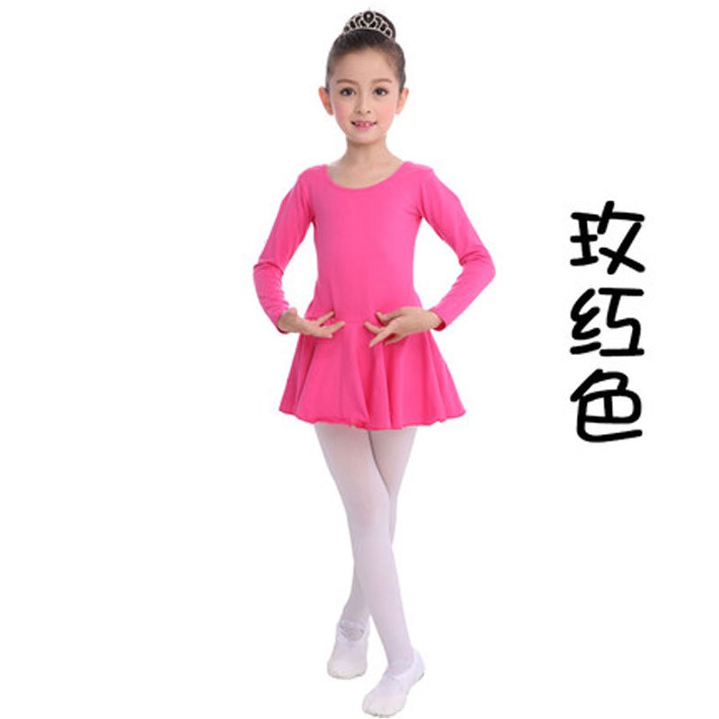 2017新品儿童舞蹈服春夏服装女童练功服长短袖舞蹈裙芭蕾舞小孩春季舞