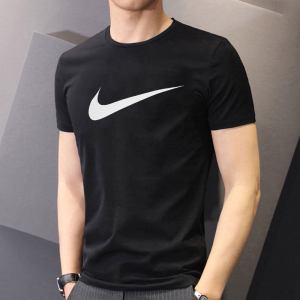 Nike耐克运动T恤男装2022春季新款圆领黑色透气短袖潮DC5095-010