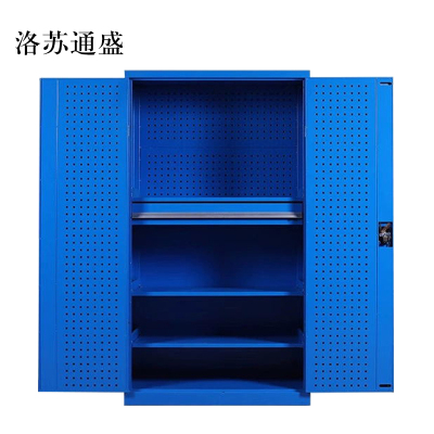 洛苏通盛工具柜加厚铁皮储物柜工厂车间用带抽屉汽修多功能收纳柜通门内一抽柜蓝色