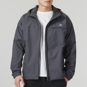 ADIDAS阿迪达斯外套男装 新款运动休闲服健身户外舒适防风连帽夹克IK7354 ZP