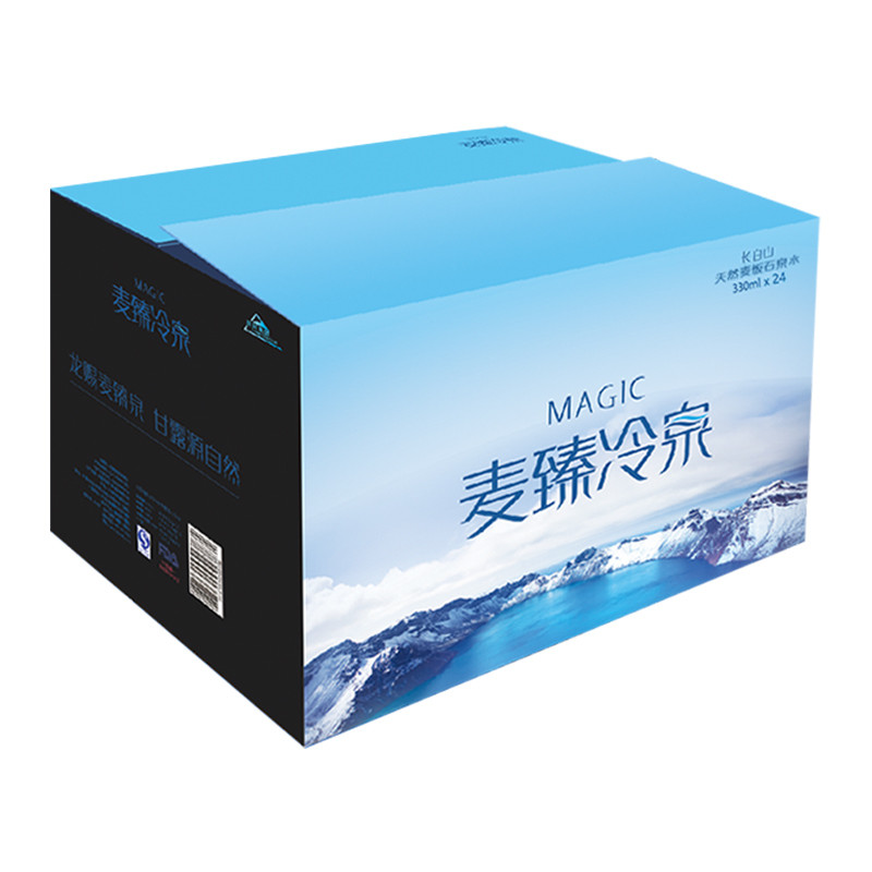 麦臻冷泉 长白山矿泉水 天然麦饭石山泉水330ml*24瓶