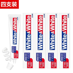 LION狮王WHITE葡萄柚小苏打美白牙膏清新口气去牙渍120g家庭装