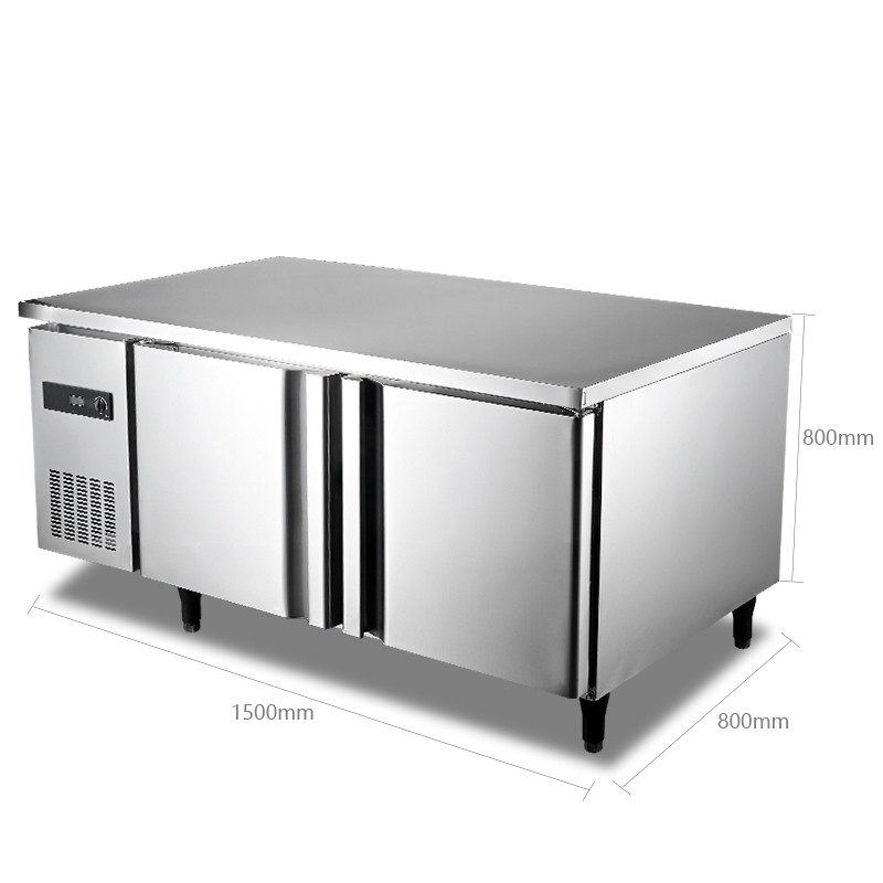 5米平冷操作台 不锈钢冰箱