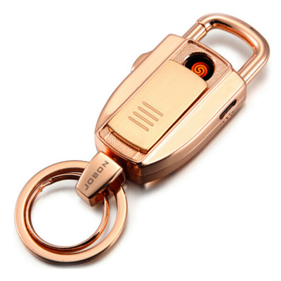 JOBON中邦多功能钥匙扣 带点烟器USB充电打火机 男士腰挂件汽车钥匙圈