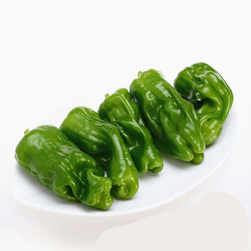 七果果 青辣椒5斤 薄皮皱皮虎皮青椒 新鲜蔬菜 产地直发qq