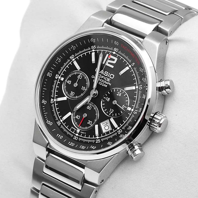 卡西欧(casio)edifice系列石英男士手表钢带防水男表