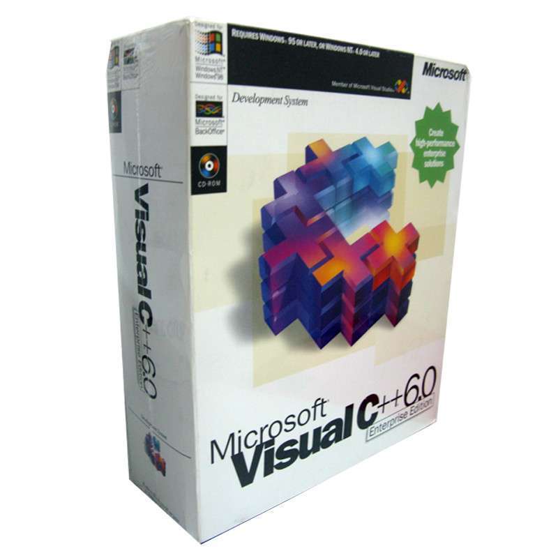 visual c++ 6.0 限量珍藏 英文版 微软电脑软件
