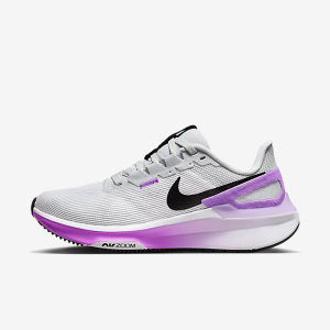 Nike Zoom Structure 25 舒适百搭 减震防滑 低帮 跑步鞋 女款 紫色 DJ7884-100