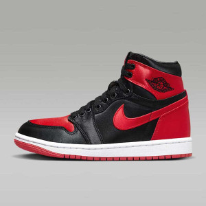 耐克Nike Jordan 1 AJ1黑红丝绸 高帮女鞋 复古篮球鞋FD4810-061