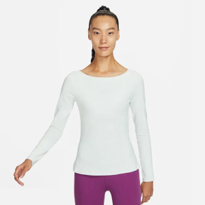 Nike耐克冬季YOGA DRI-FIT 女子修身瑜伽速干长袖上衣DQ6035-121