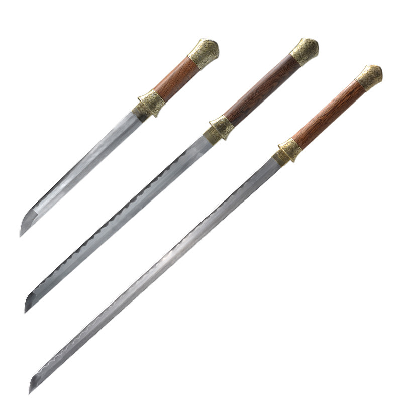 龙泉铸剑谷牡丹直刀唐刀精细全手工三种长度传统工艺刀剑刀具未开刃48