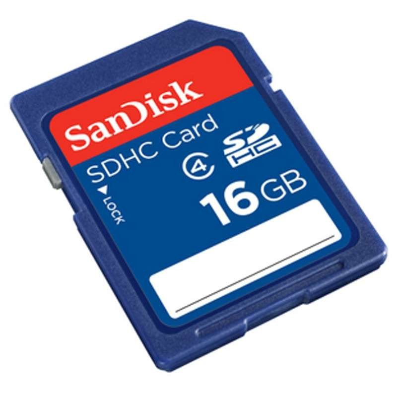 sandisk/闪迪sd卡16g内存卡 class4高速相机存储卡数码相机卡 相机sd