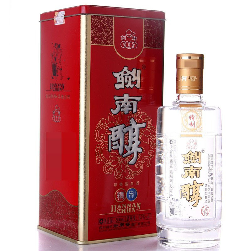 剑南春 52度 剑南醇 500ml 浓香型 白酒 酒界网