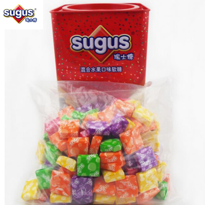 sugus瑞士糖 550g混合水果口味软糖 婚庆年糖 休闲零食