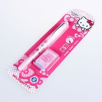 hellokitty女童粉色钢笔(附墨水囊-1入吊卡与迪士尼 美劳派儿童学生