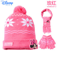 青莓婴童围巾和迪士尼儿童帽子围巾手套三件套