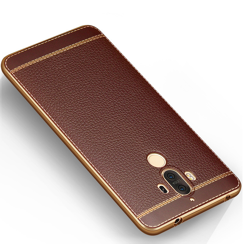 ximu 华为mate9手机壳 mate9 pro手机套硅胶软壳 皮纹