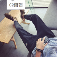 C2潮朝快手网红天佑文艺男夏季灯芯绒个性徽