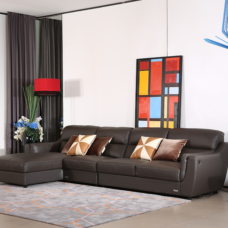 索菲亚真皮沙发 现代简约风格 真皮沙发 小户型沙发客厅沙发组合
