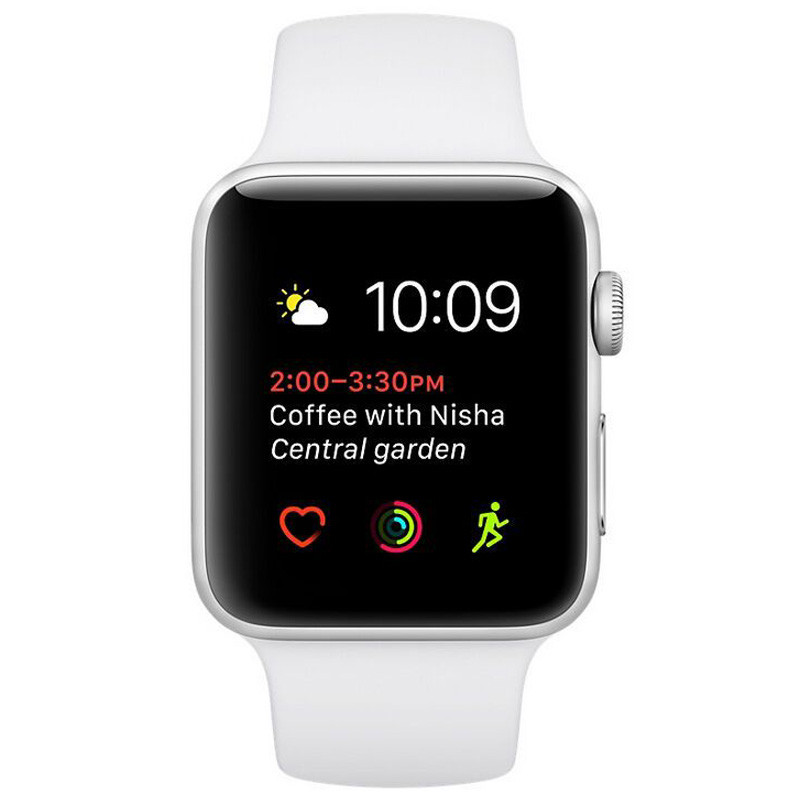 苹果applewatchseries2第二代智能手表铝金属防水手表银色表壳搭配