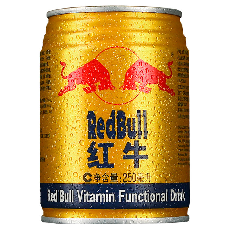 红牛(redbull)果味冲饮 红牛维生素功能饮料 250ml*24罐 整箱部分地区