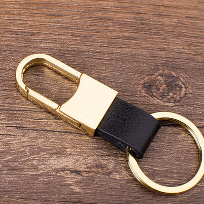 男士腰挂钥匙扣不锈钢简约钥匙链汽车钥匙圈女士创意礼品2016新款百搭