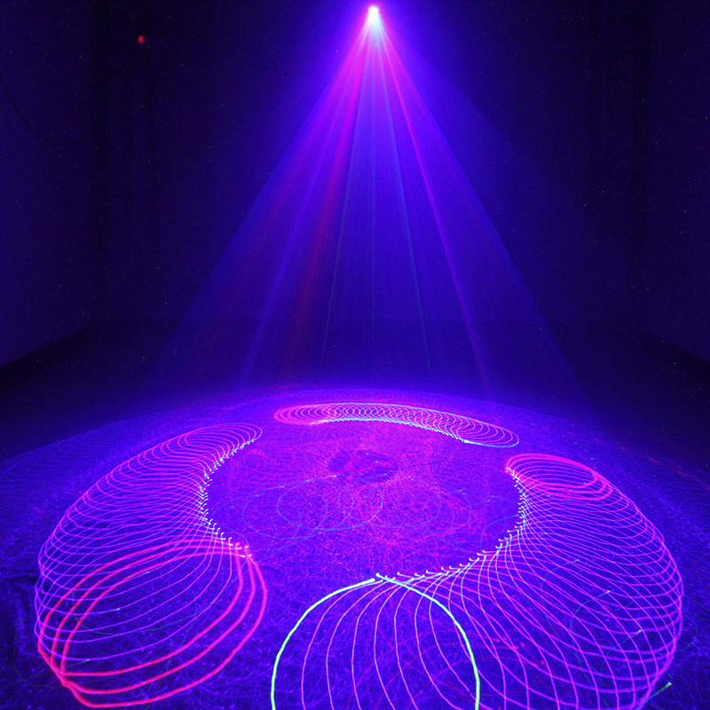 够能耐 全彩动画智能激光灯 舞台灯光酒吧ktv婚庆灯水纹3d动画图案