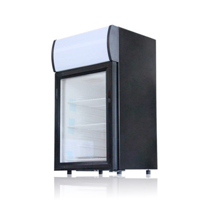 捷盛sc-55l 小型迷你冰吧 家用商用小型冷柜 立式带灯箱冷藏展示柜