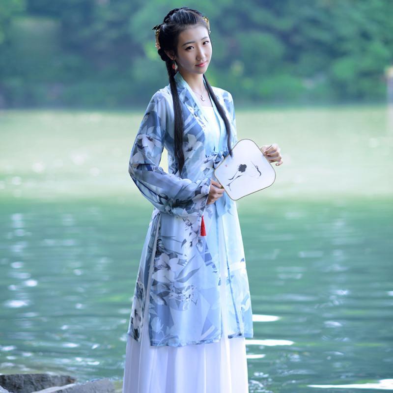 汉服女装 褙子[探芳信(七]中国风褙子襦裙