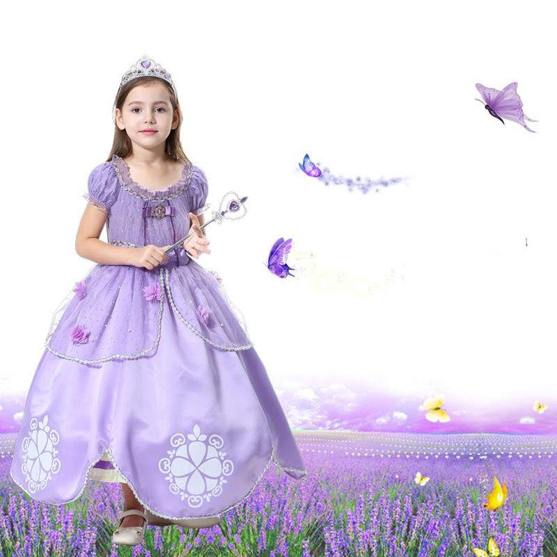 儿童节演出服儿童舞蹈服装女童小公主苏菲亚公