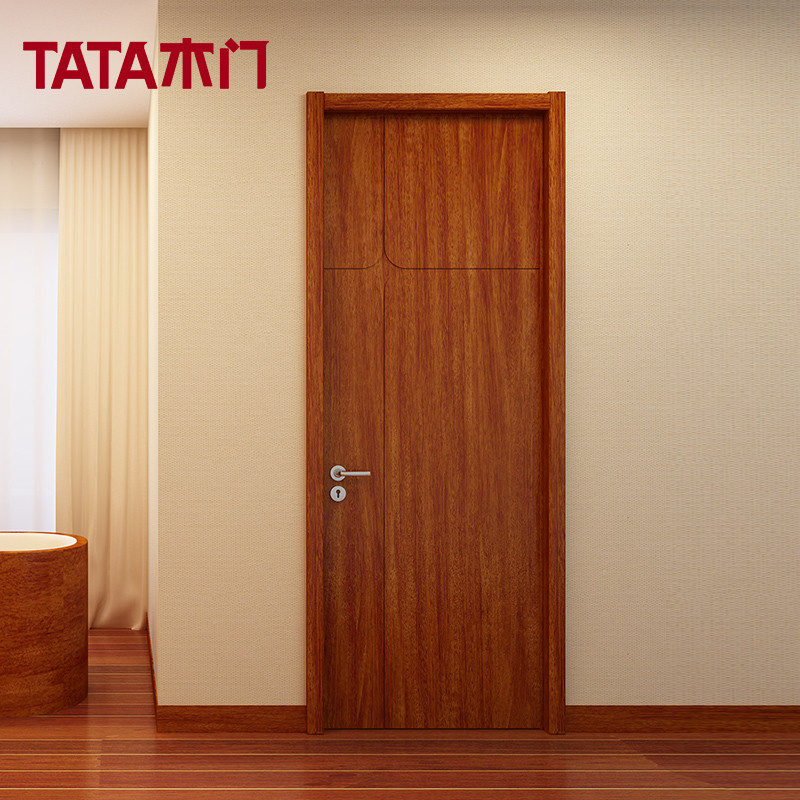 tata木门 简约时尚室内门 实木复合免漆门 定制木门@043