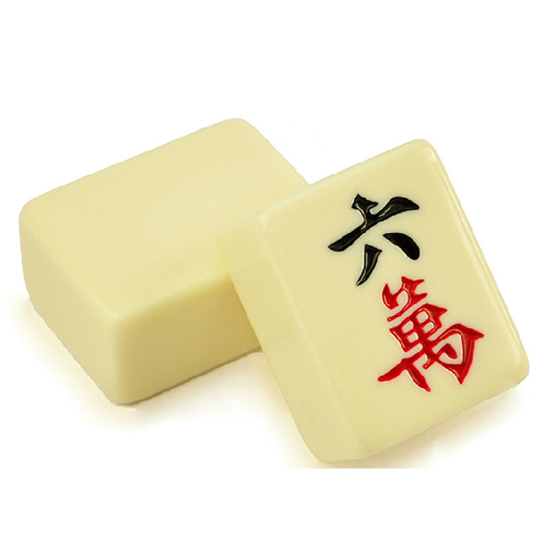麻将牌麻将手搓麻将牌 象牙色 38-44mm特大号家用 麻将垫竹丝麻将
