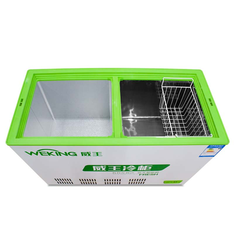 威王weking bcd-246 卧式蝶型门双温冷柜 商用冷冻冷藏冰柜雪柜饮料