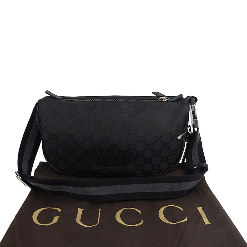 gucci帆布腰包 黑色 古驰(gucci)男士单肩包gucci帆布图片
