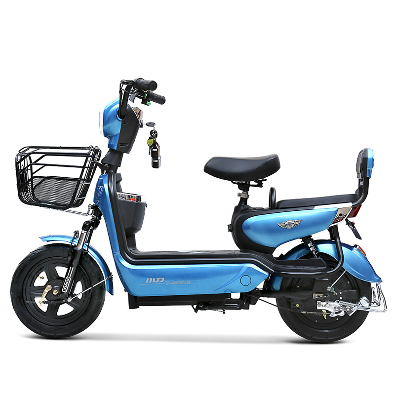 小刀电动车48v电动自行车全新双人踏板电瓶车