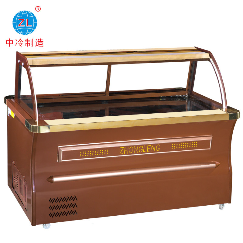 2180铜管生鲜熟食柜 1256升卧式冷藏冷冻一体保鲜鸭脖展示柜熟肉柜 2