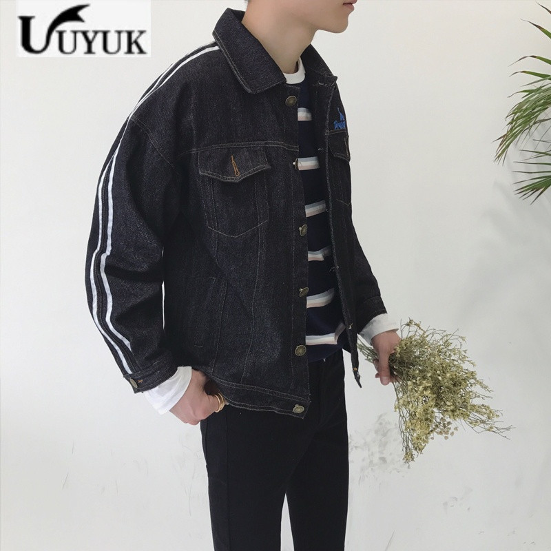 uyuk2017春秋季新款牛仔褂子韩版日系外套男青少年帅气夹克潮学生外衣图片