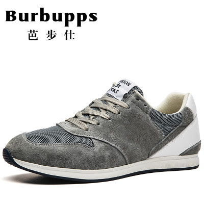 【海外名品 直降1500】法国品牌芭步仕burbupps 2018新款男士反绒牛皮