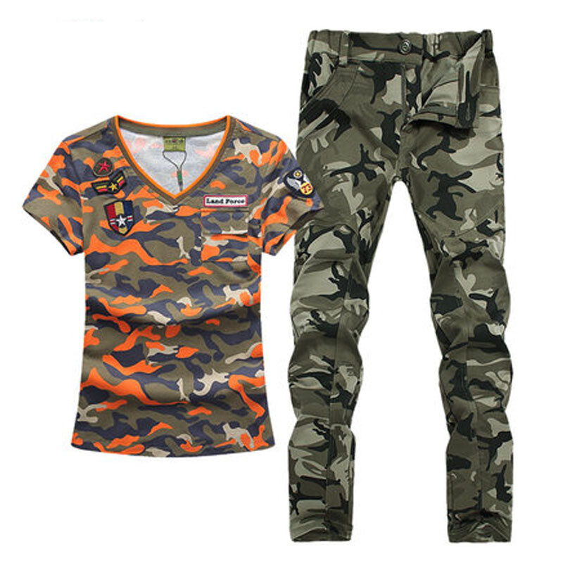 户外运动迷彩服军训服装大学生登山运动迷彩服