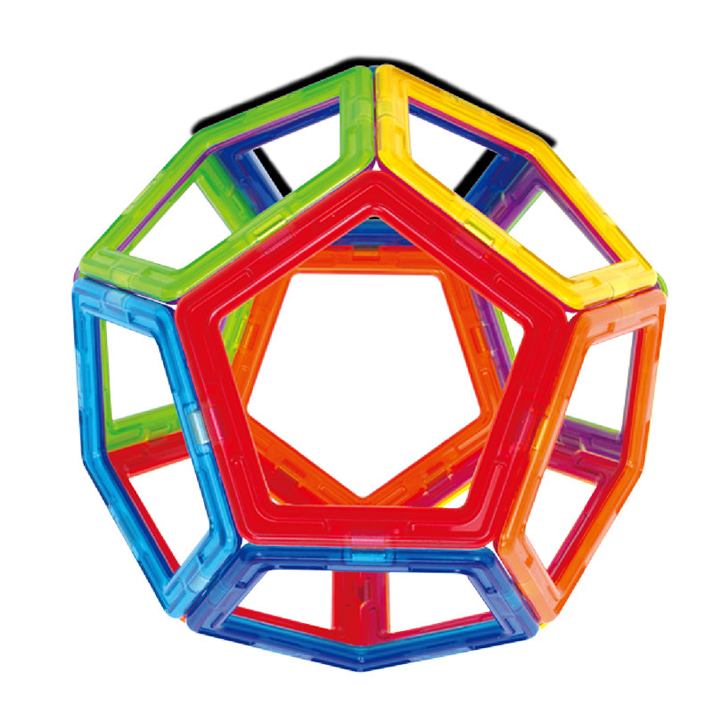 magformers麦格弗正品磁力片12片五边形磁性积木益智拼装儿童玩具