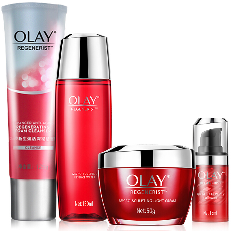 玉兰油 Olay 护肤套装olay玉兰油套装新生塑颜金纯大红瓶面霜爽肤水眼霜洗面奶四件套提拉紧致抗皱淡化细纹女士化妆品 护肤品正品 价格图片品牌报价 苏宁易购玉兰油尚品购美妆面部护理专营店