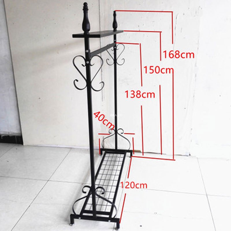 铁艺服装店展示架落地式服装货架衣服挂架挂衣服架子落地衣架单杠多色