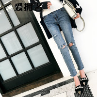 爱拥者女士牛仔裤和古德奈2017春夏季新款宽