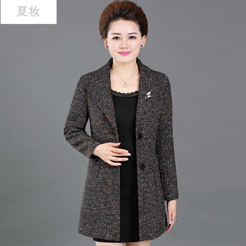 夏妆中年人妈妈春装外套女40-50岁春新款中老年女装上衣潮春秋30混
